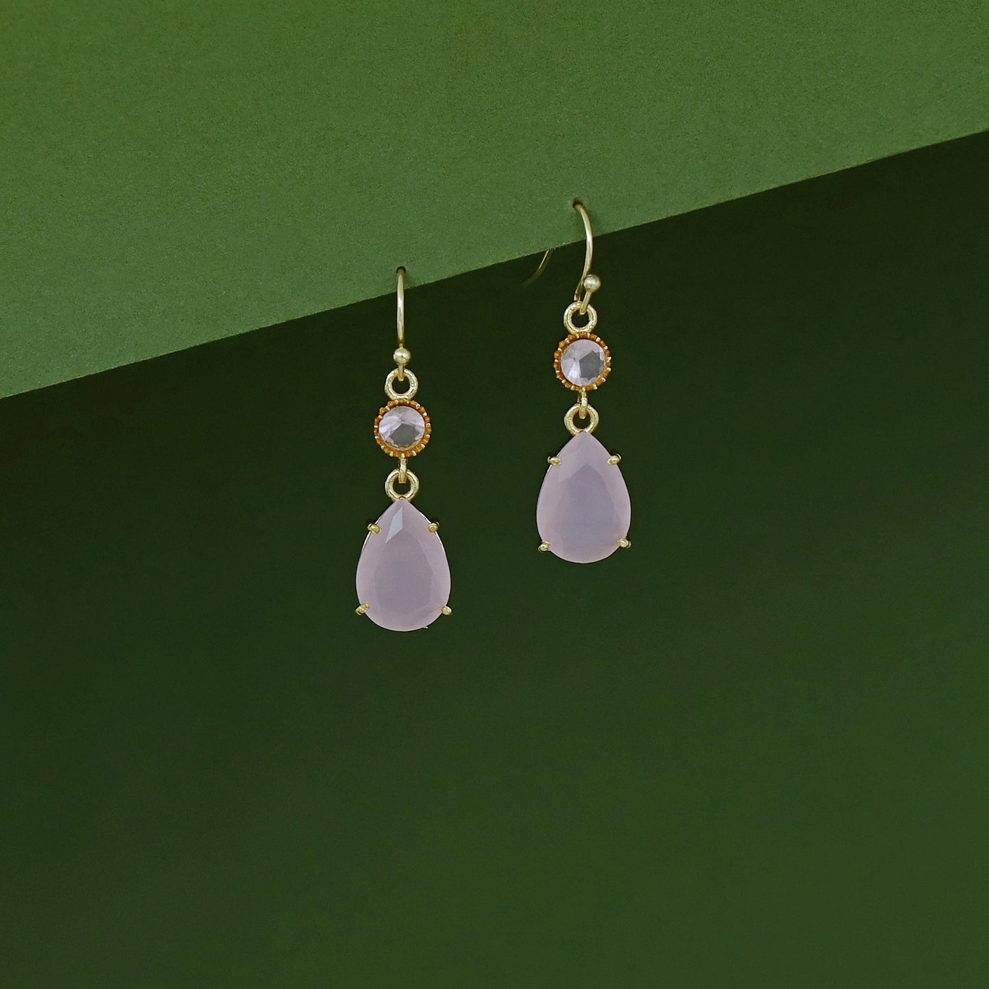 Golden Glossy Stone Drop