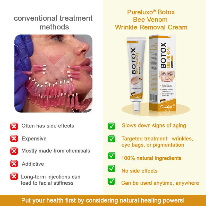 Made and dispatched in the UK✨ Pureluxo® Botox Bee Venom Wrinkle Removal Cream👨‍⚕️Recommended by dermatology experts🥑LAST DAY 80% OFF
