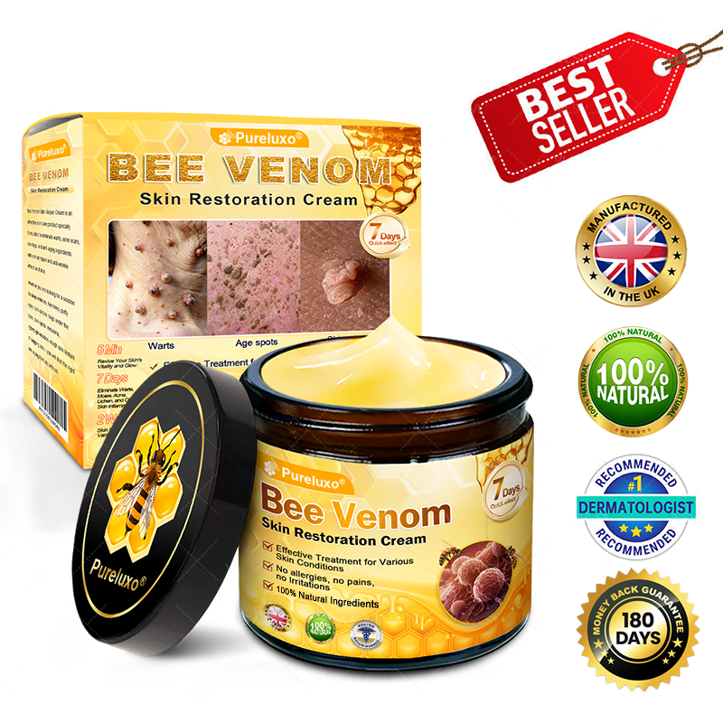 Made and Shipped from UK ✨ Pureluxo® Bee Venom Skin Restoration Cream ⏰ LAST DAY 80% OFF🛒