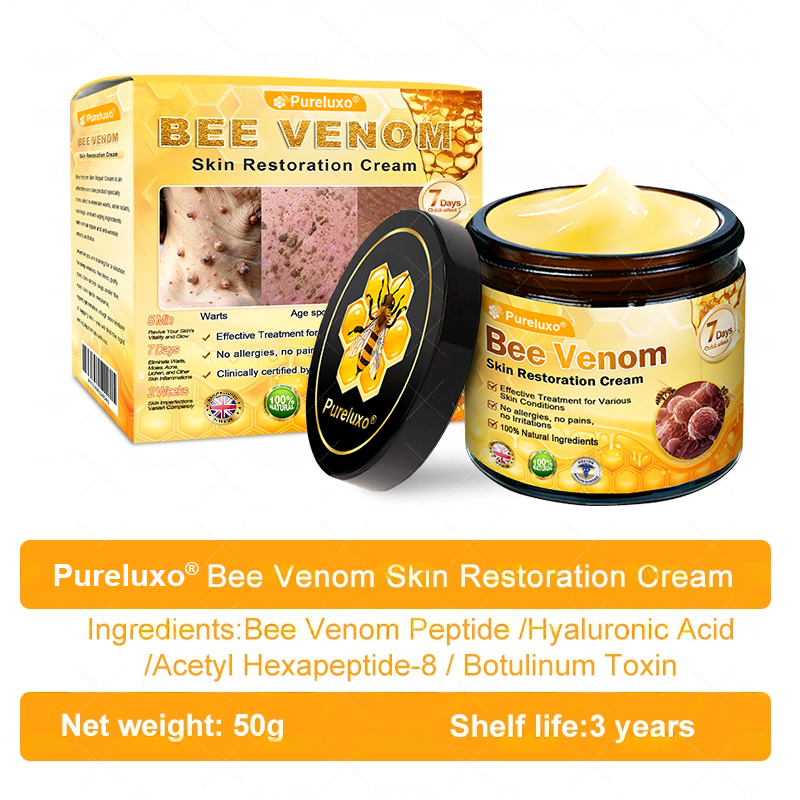 Made and Shipped from UK ✨ Pureluxo® Bee Venom Skin Restoration Cream ⏰ LAST DAY 80% OFF🛒