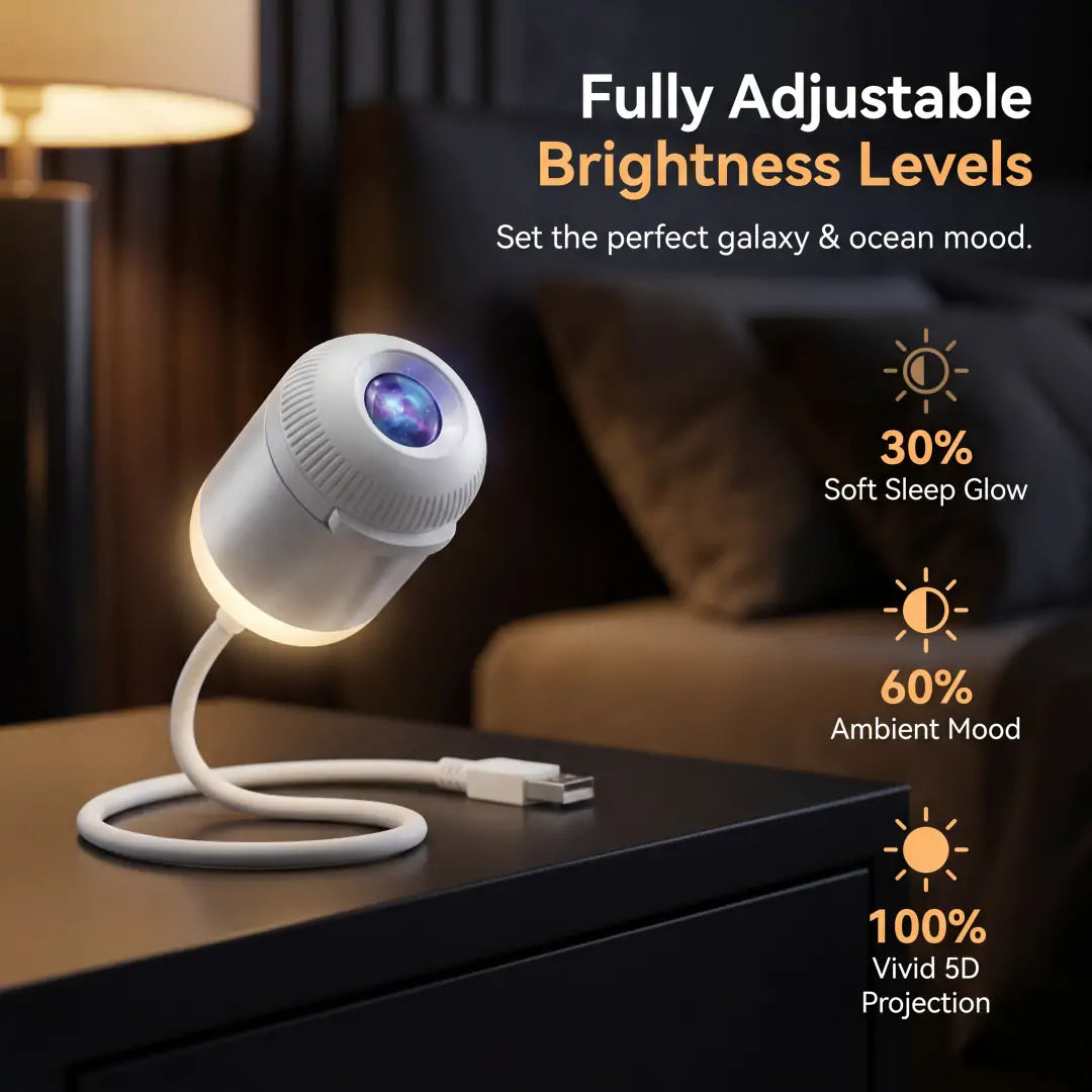 🌌BVJ® 💡5D Mini Star Projector — Dynamic Galaxy Lighting for Bedrooms, Cars & Relaxing Nights