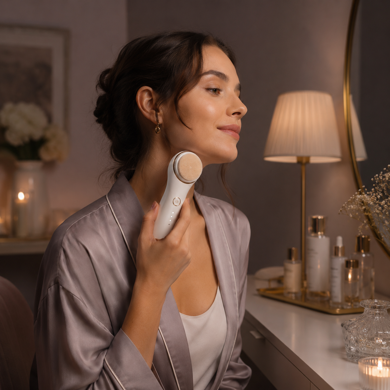 Electric Silicone Facial Cleansing Brush